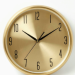 Gold Small Wall Clock, compact decorative timepiece for home and office interiors in Lagos, Nigeria