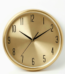Gold Small Wall Clock, compact decorative timepiece for home and office interiors in Lagos, Nigeria