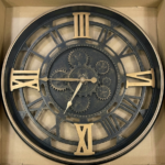 Seven Engine X Gold Black Clock for modern home décor in Lagos, Nigeria