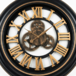 Four Engine Gold Black Small Clock for home décor in Lagos, Nigeria