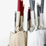 White Ridged Body Toilet Brush for bathroom cleaning in Lagos, Nigeria