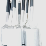White Grey Round Toilet Brush for bathroom cleaning in Lagos, Nigeria
