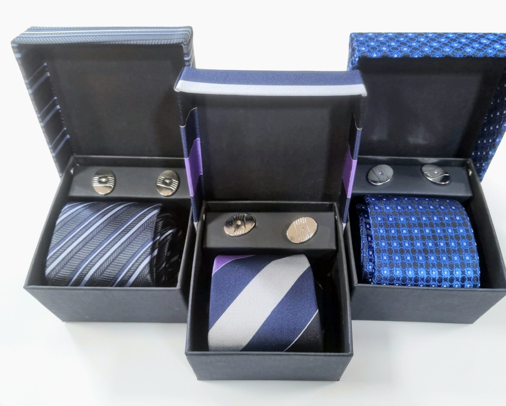 Tie-Cufflink Gift Set with tie and cufflinks for formal wear in Lagos, Nigeria