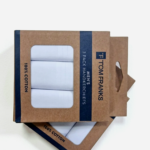3 Pack Men's White Handkerchiefs for everyday personal use in Lagos, Nigeria
