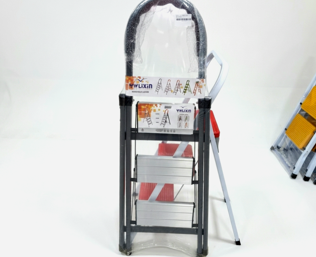 Grey 3 Step Ladder for household use in Lagos, Nigeria