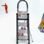 Grey 4 Step Ladder for household use in Lagos, Nigeria