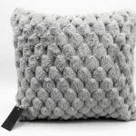 Silver faux cushion cover on home seating, Lagos, Nigeria