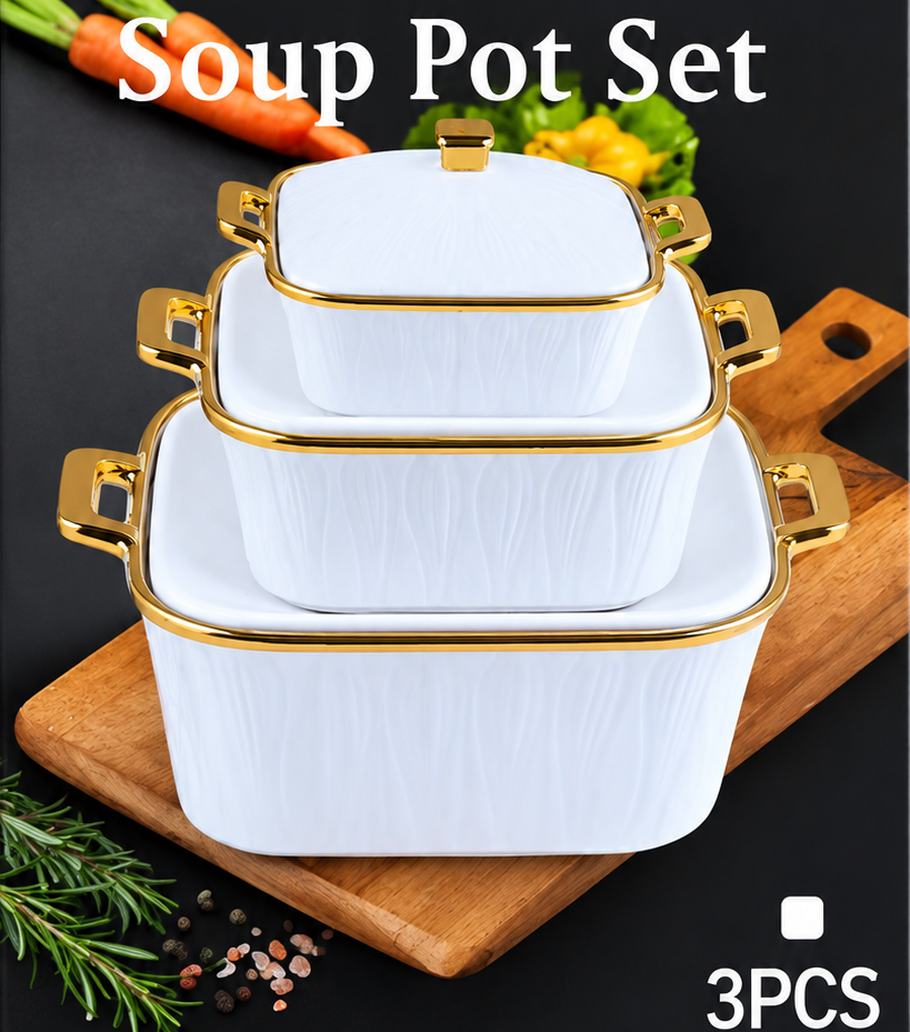 Soup Dish Pot Set for serving soup and meals in Lagos, Nigeria
