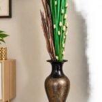 Black Bronze Vase 80 cm tall decorative vase for elegant home décor in Lagos, Nigeria