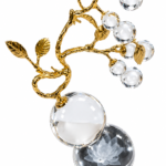 Plant on Crystal Ball Table Decor for home interiors in Lagos, Nigeria