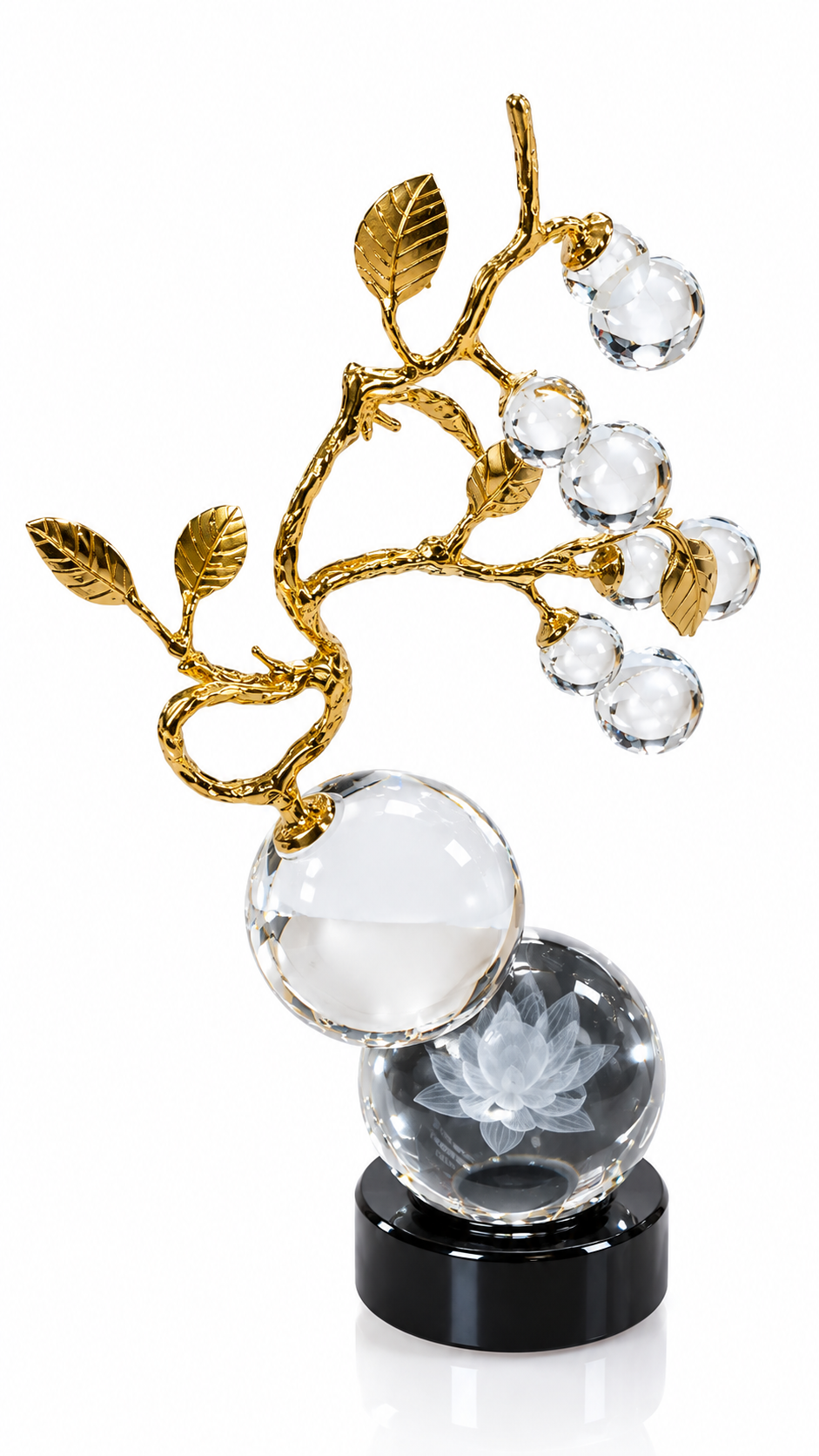 Plant on Crystal Ball Table Decor Plant on Crystal Ball Table Decor for home interiors in Lagos, Nigeria
