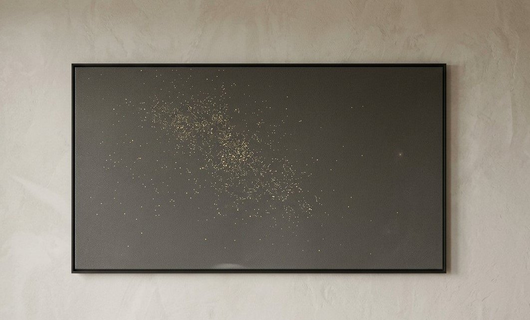 Black Canvas Frame Gold Dots Large wall art Black Canvas Frame Gold Dots Large wall art with gold accents in Lagos, Nigeria