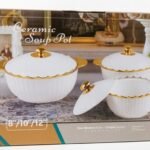 Ceramic Soup Dish Pot in 8, 10 and 12-inch sizes for serving meals in Lagos, Nigeria