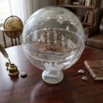 Self-rotating table globe with world map design for office and study décor in Lagos, Nigeria