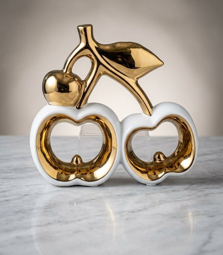 Double Apple Table Decor, decorative apple ornament for home styling in Lagos, Nigeria