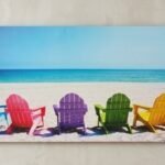Canvas Frame With Chair Sea Medium coastal wall art in Lagos, Nigeria