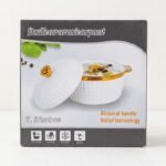 7.5-inch double ear ceramic soup bowl with two side handles for serving meals in Lagos, Nigeria